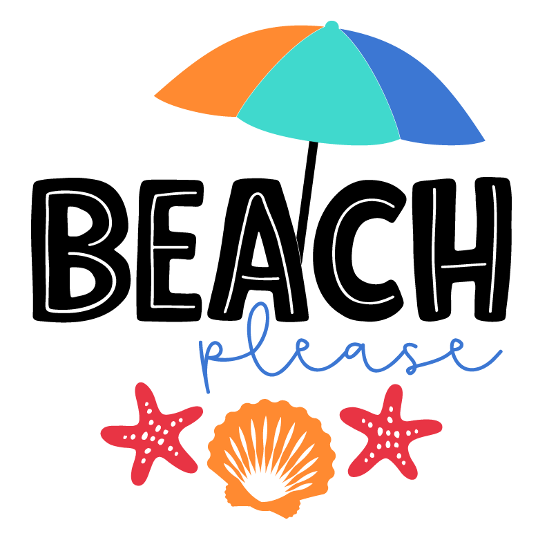 Beach Please Summer Door Hanger