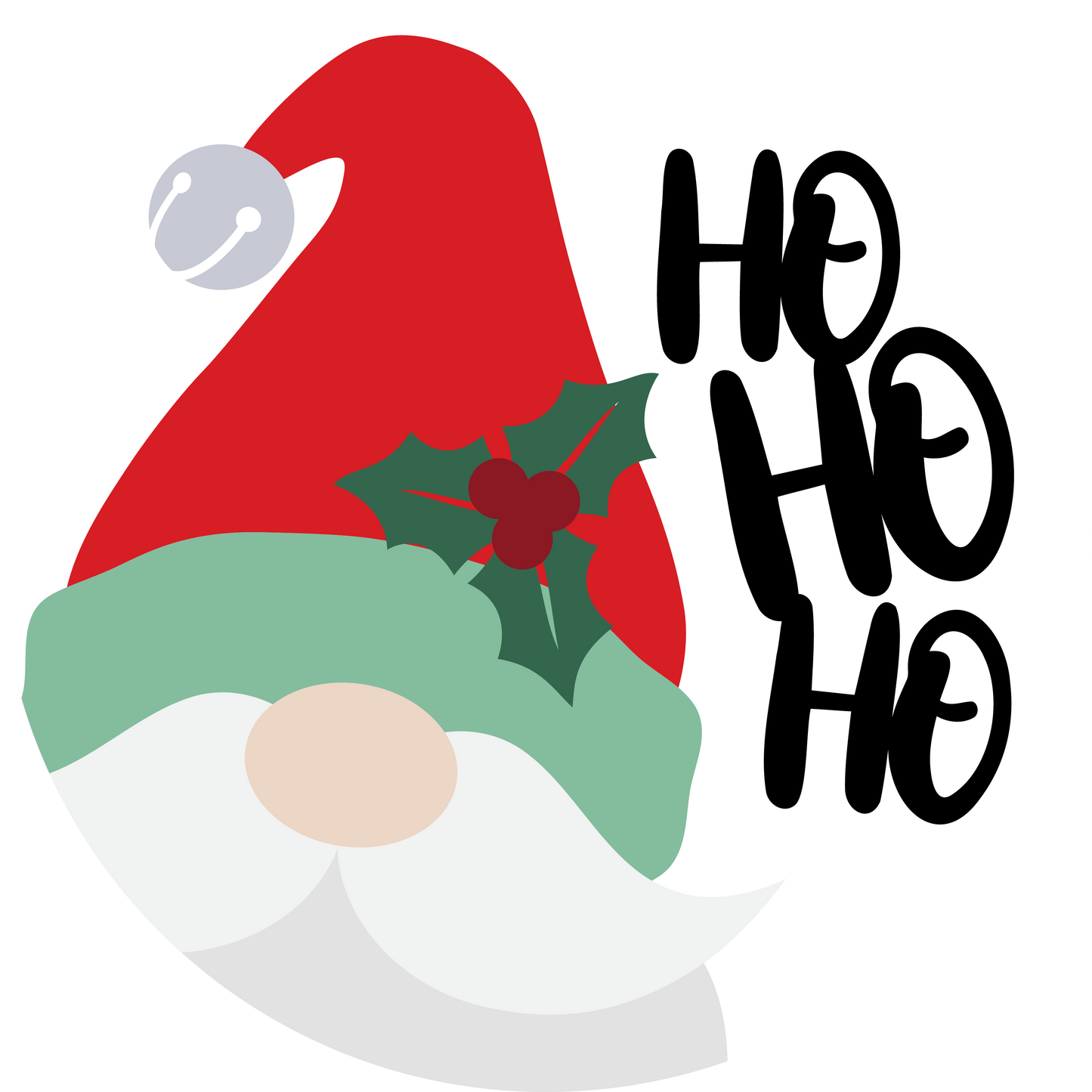 Santa Gnome Ho Ho Ho Door Hanger