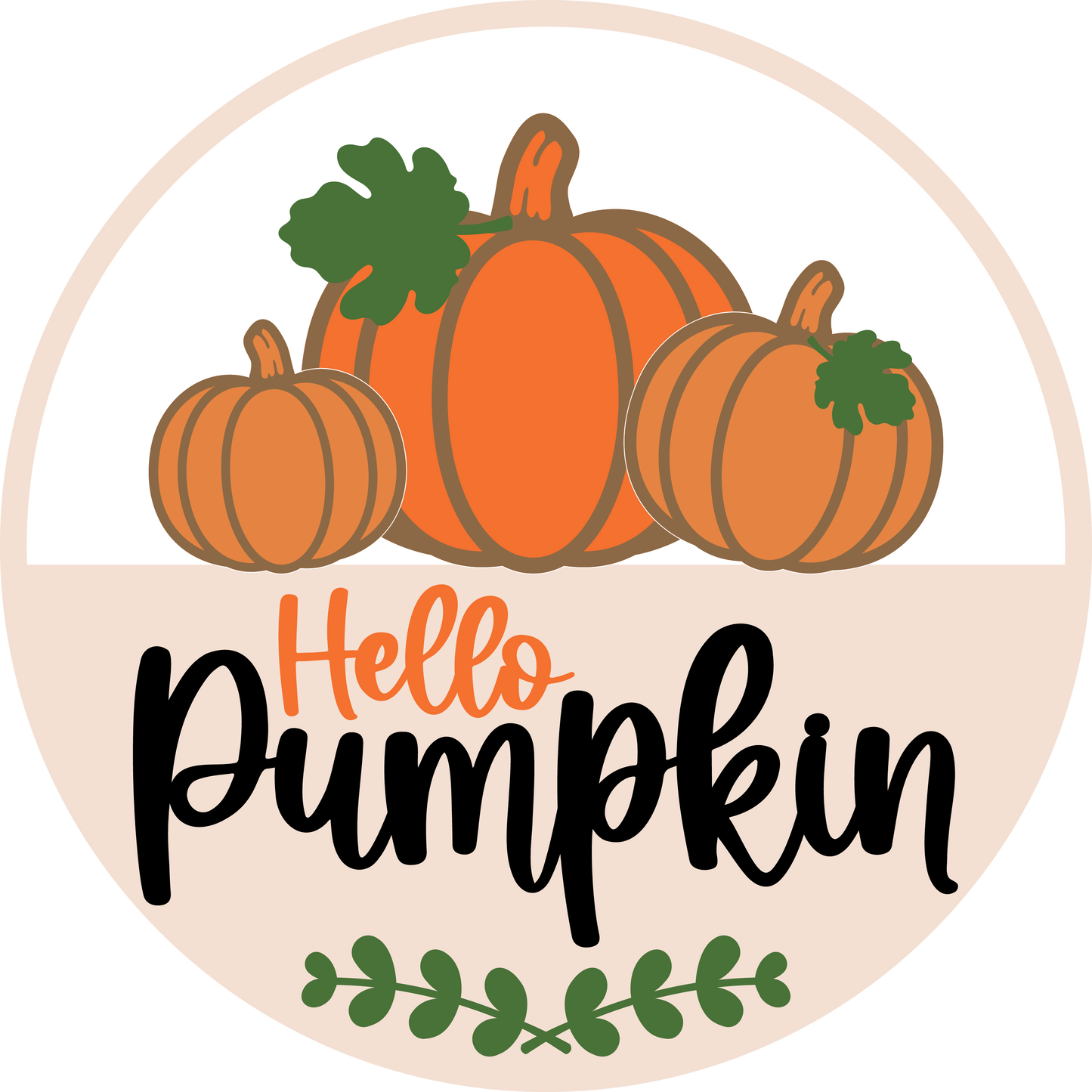 Hello Pumpkin Door Hanger