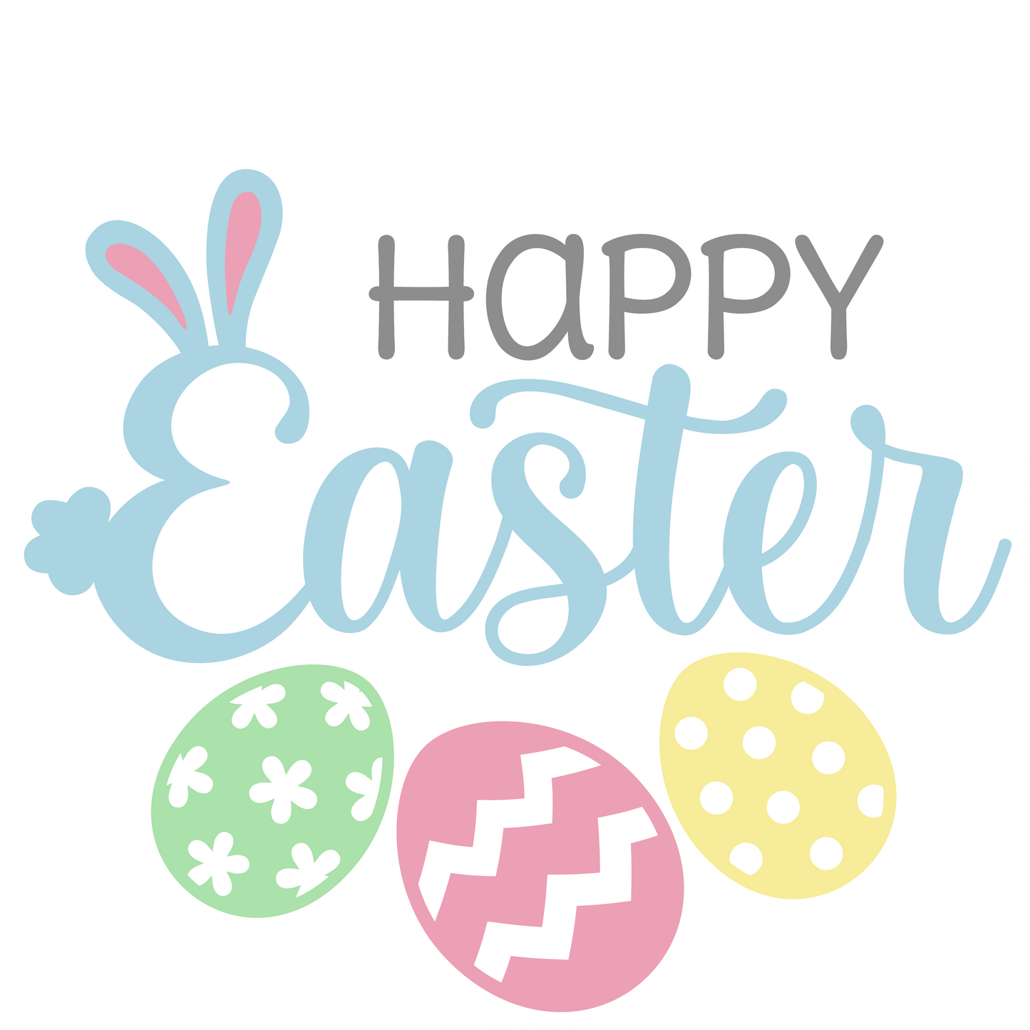 Happy Easter Door Hanger with Eggs