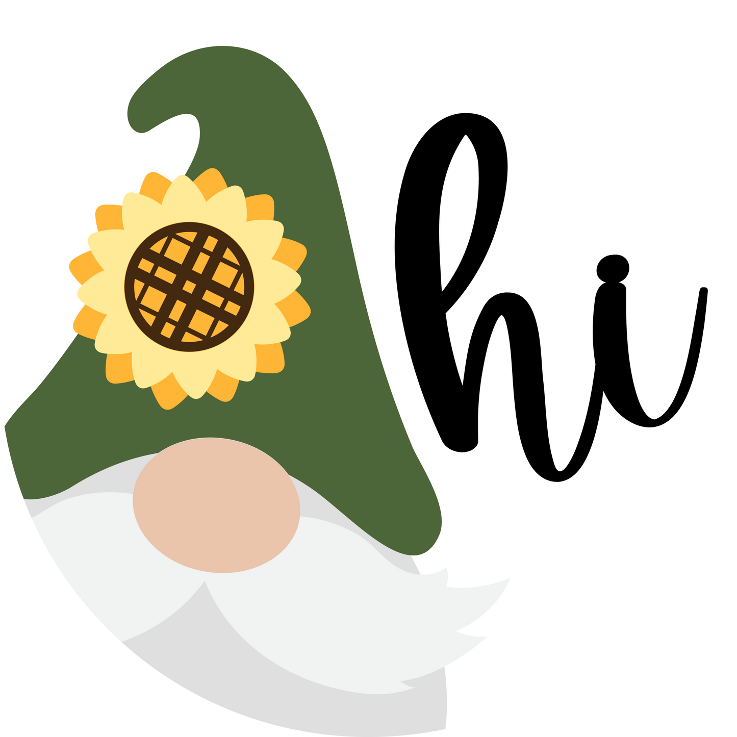 Gnome Sunflower Door Hanger