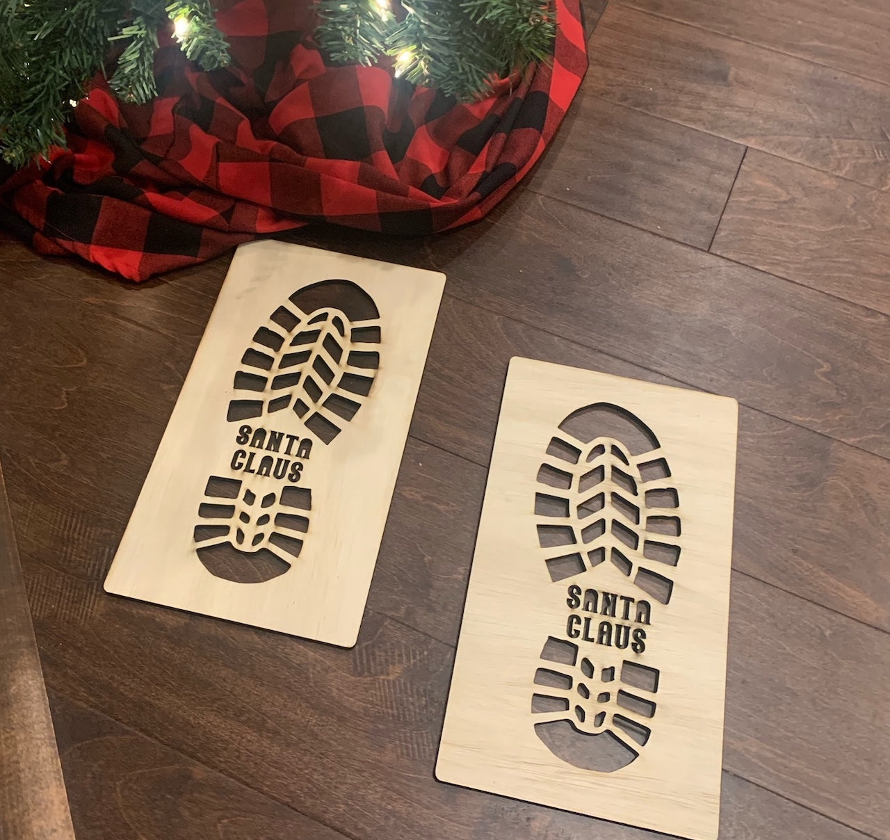Santa Boot Stencil Laser Ready SVG File Holiday Spirit Magic of Christmas
