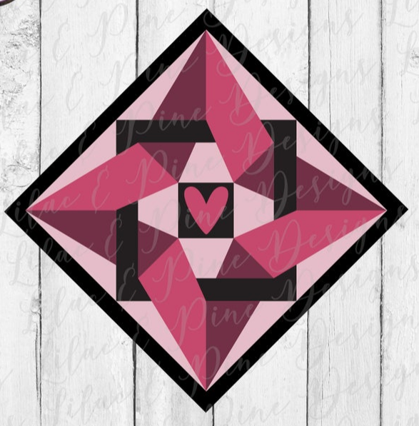 Valentine Barn Quilt