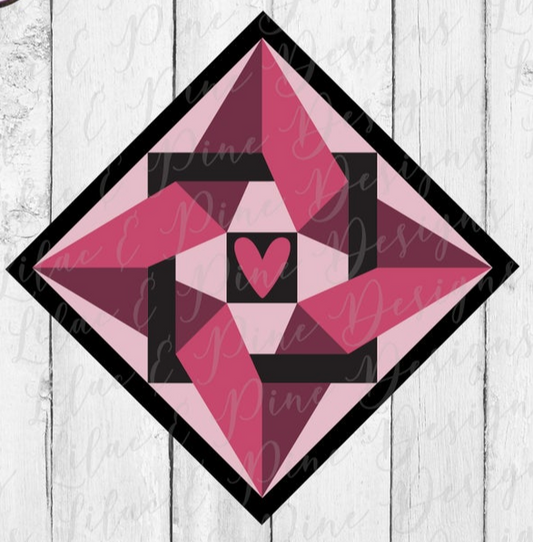 Valentine Barn Quilt
