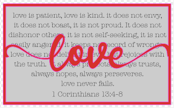 Layered Quotes: Love is Patient