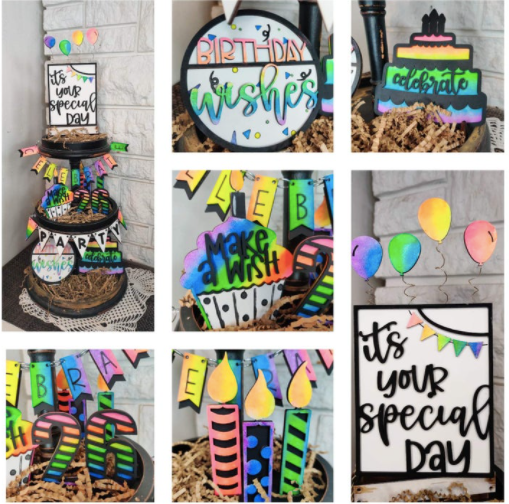 Happy Birthday Tiered Tray Kit