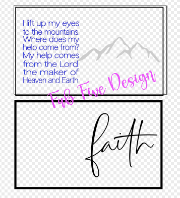 Layered Quotes: Faith: Mountains