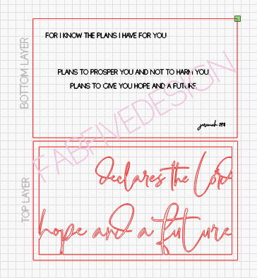 Layered Quote: Plans I Have for You Hope Future Jeremiah  SVG FILE GLOWFORGE LASER READY