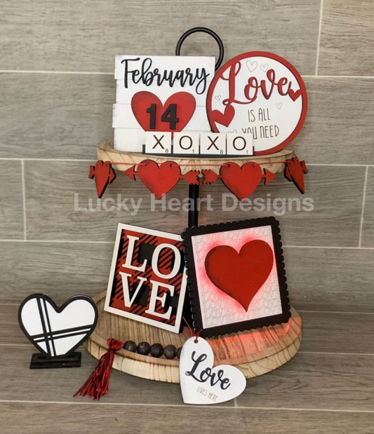 Valentine Tiered Tray