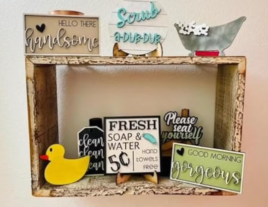 Bathroom Tiered Tray Kit