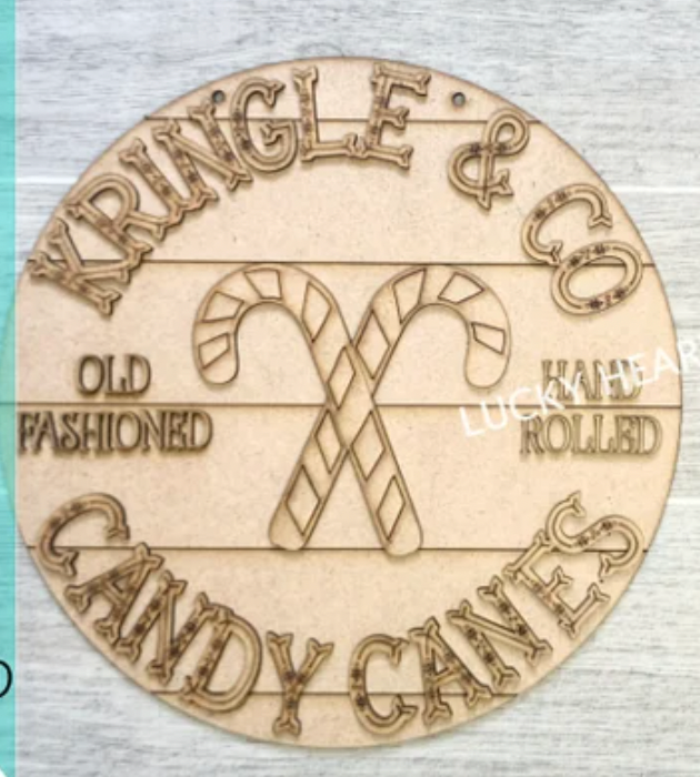 Kringle & Co Candy Canes Door Hanger