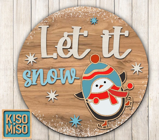 Let it Snow Door Hanger