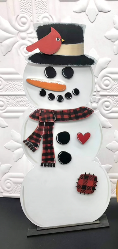 Standing Snowman Set of Two 18" Snowmen