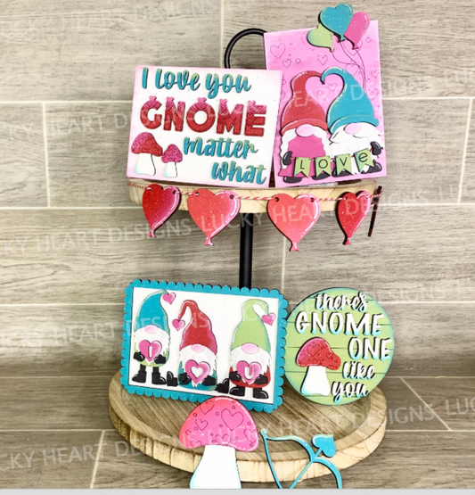 Valentine GNOME Tiered Tray Set