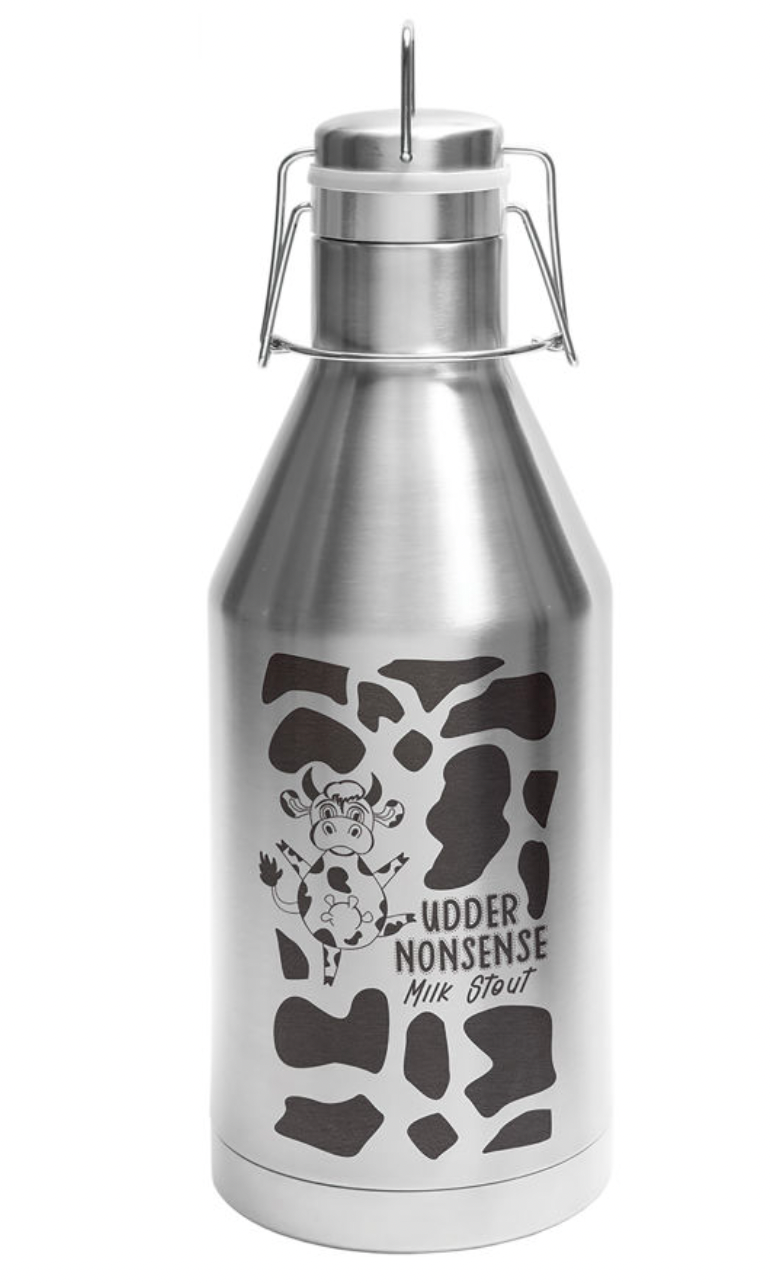 Drinkware: 64 oz Insulated Vacuum Sealed Growler