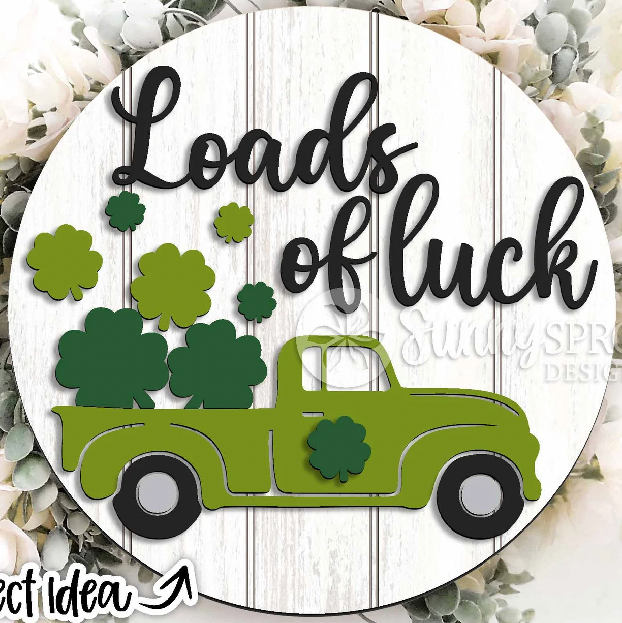 Loads of Luck St. Patrick's Door Hanger
