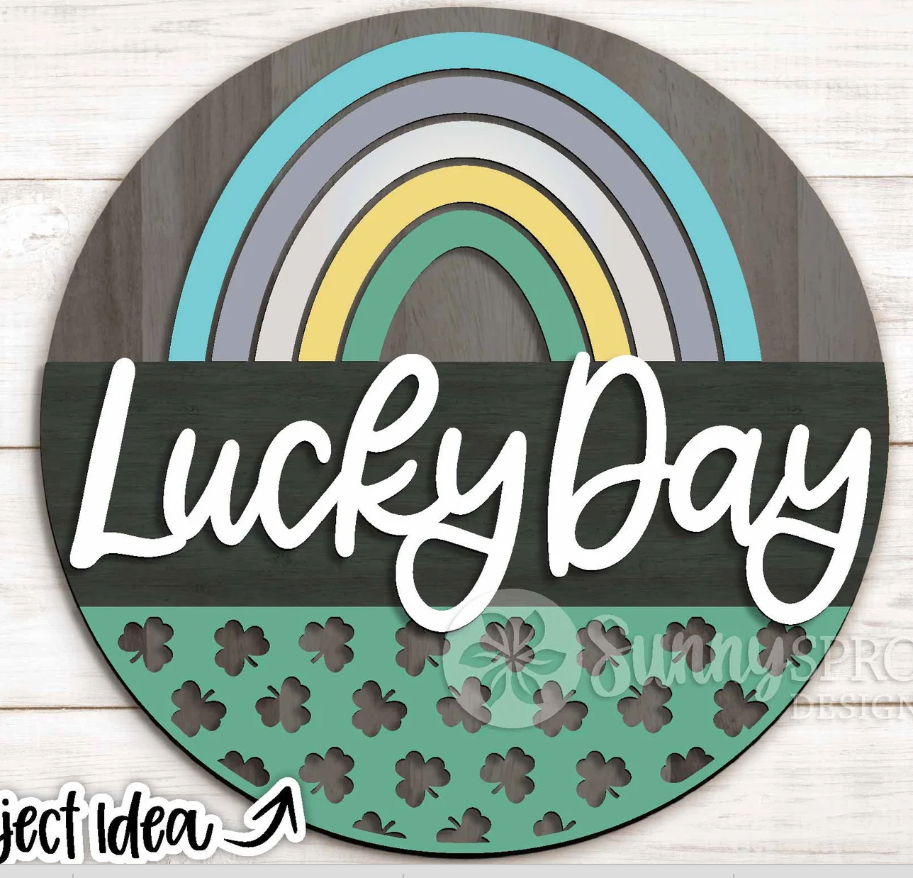 Lucky Day Rainbow St. Patrick's Day Door Hanger