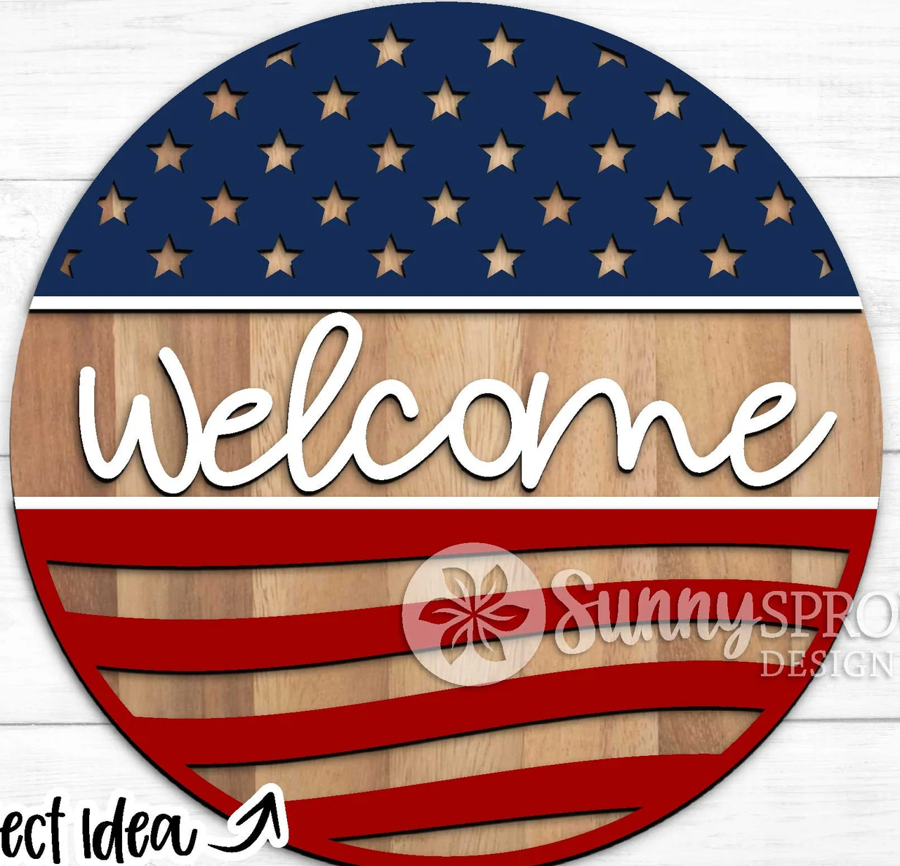 Welcome America Door Hanger