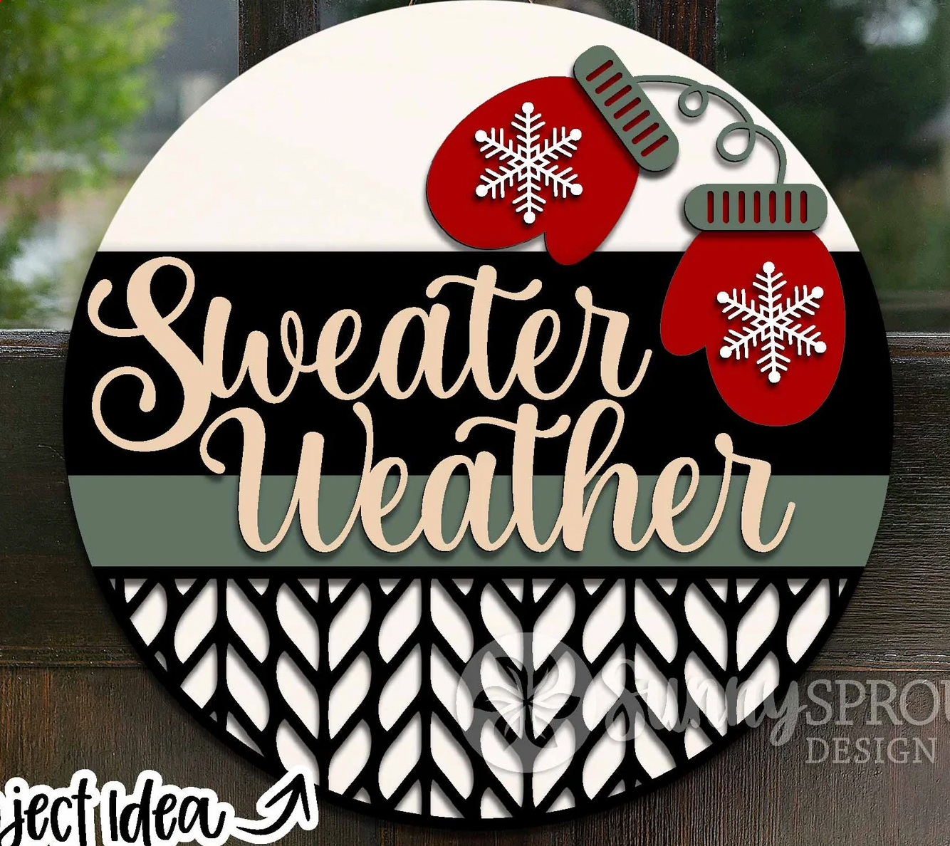 Sweater Weather Door Hanger