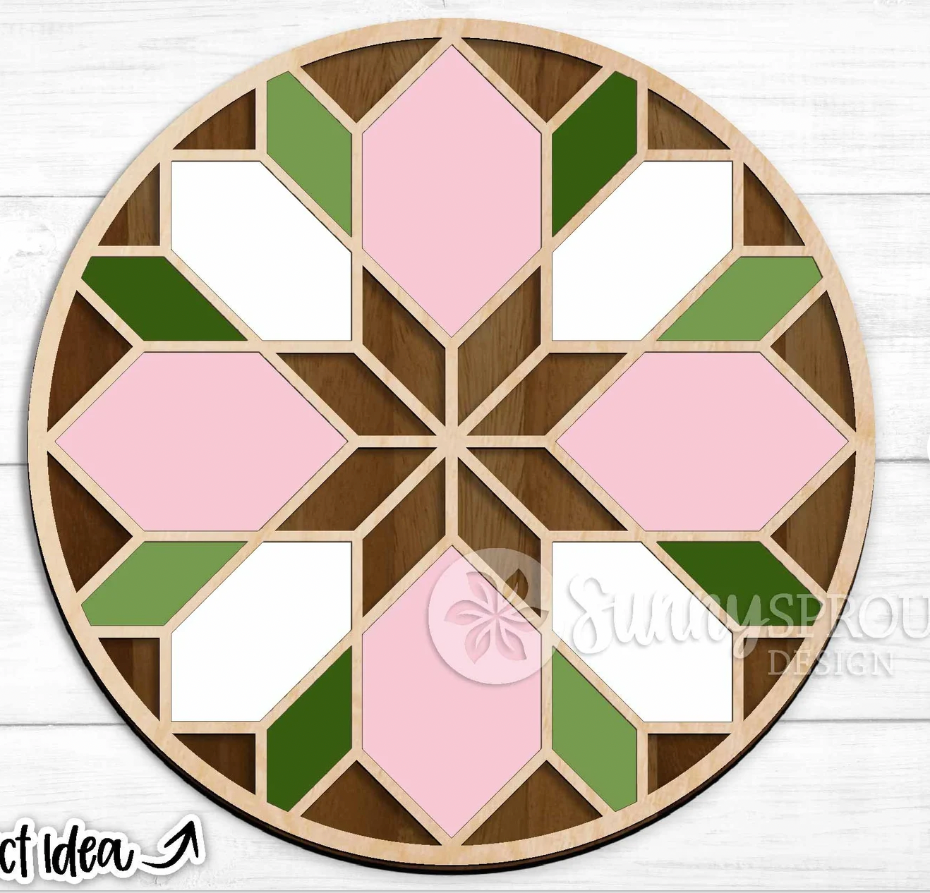 Sunflower Quilted Door Hanger