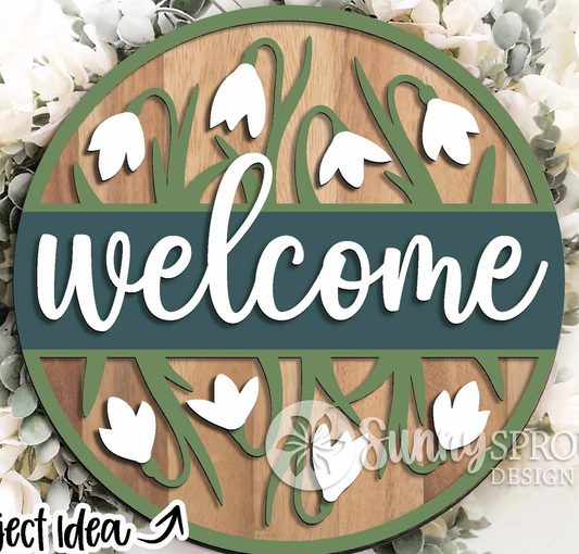 Welcome Crocus Round