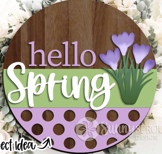 Hello Spring Dots & Crocus