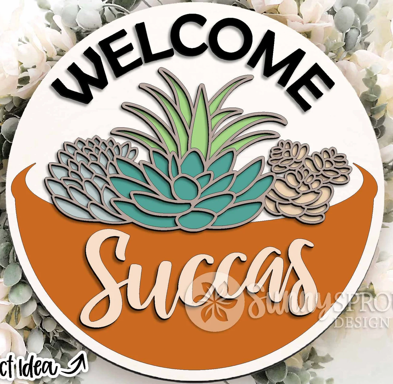 Welcome Succas Door Hanger