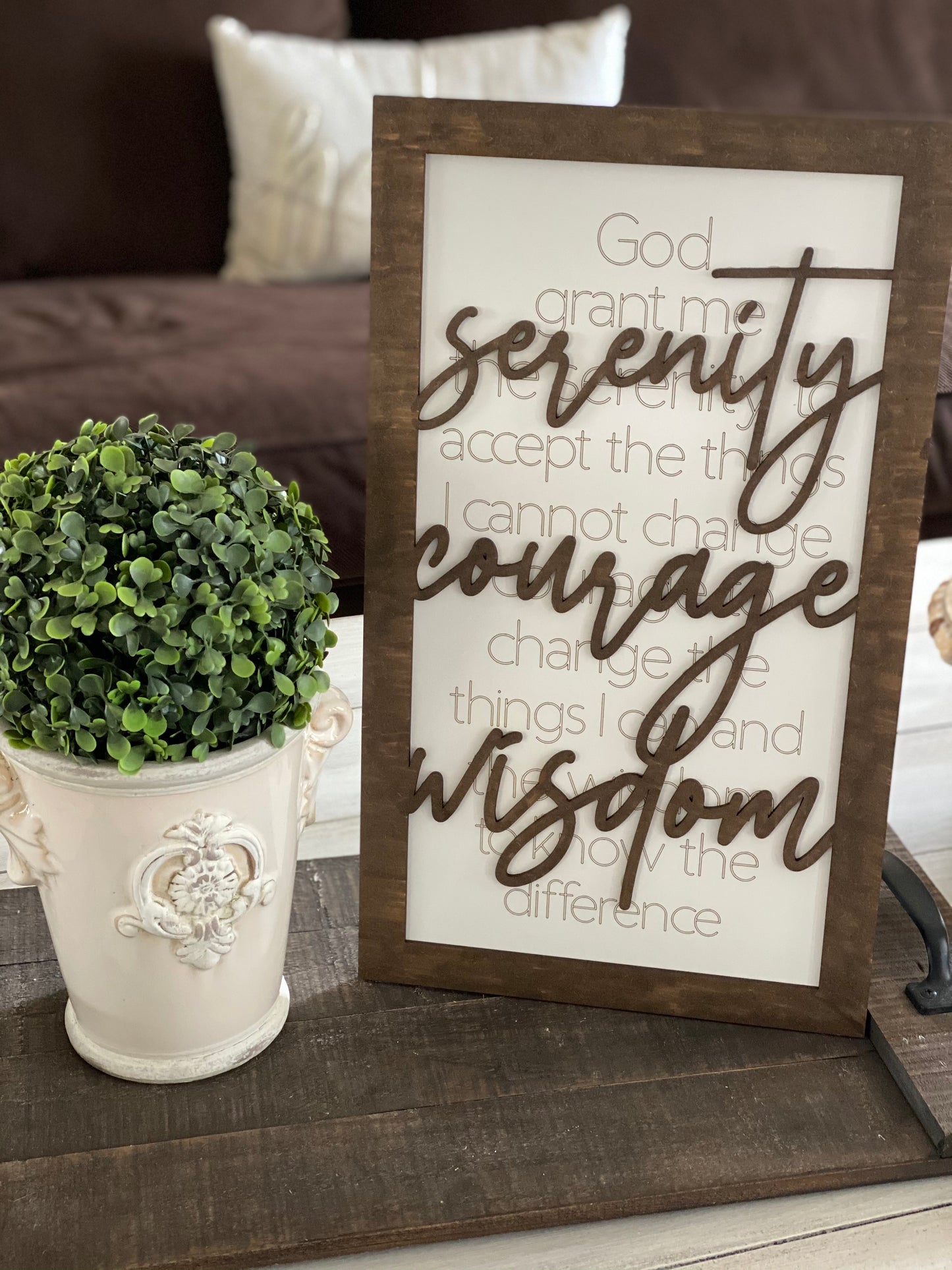 Layered Serenity Prayer Vertical and Horizontal SVG Laser Ready Files