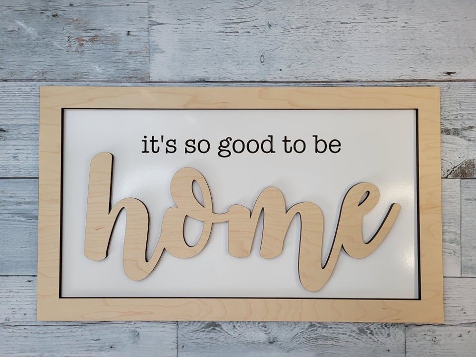 Wholesale Layered Signs, Laser Cut Wood