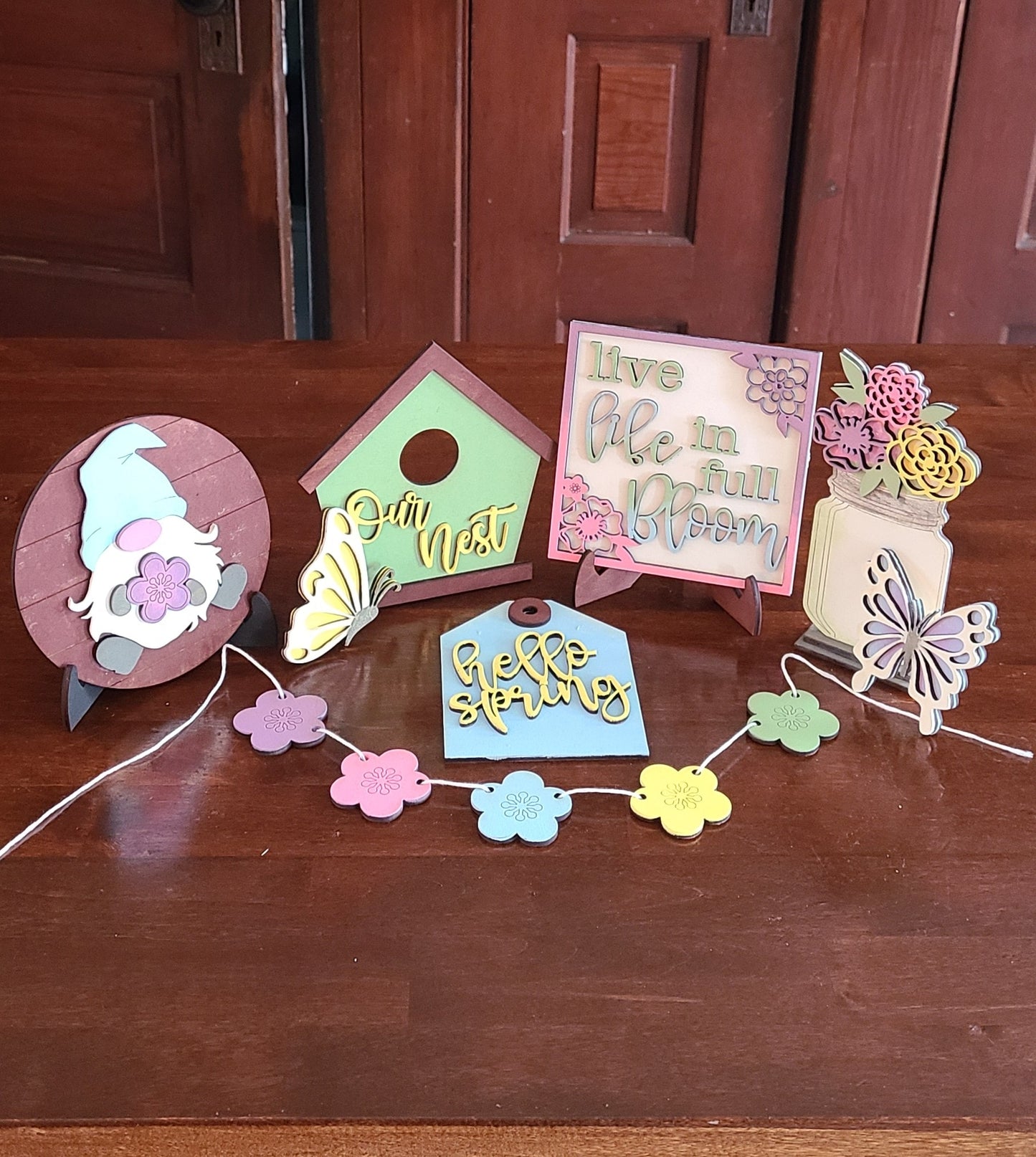 Spring Theme Tiered Tray