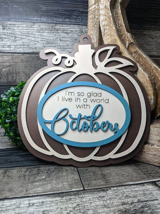 World of Octobers Door Hanger
