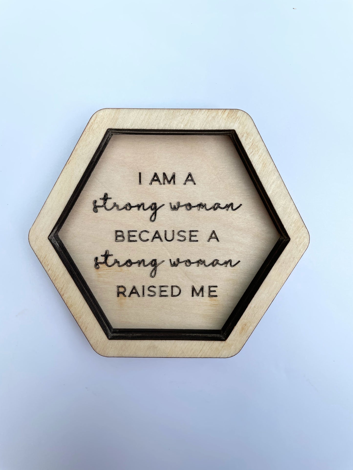 Empowered Women Mom Trinket Dish SVG Laser Ready FILE GLOWFORGE Thunder NOVA GIRL POWER