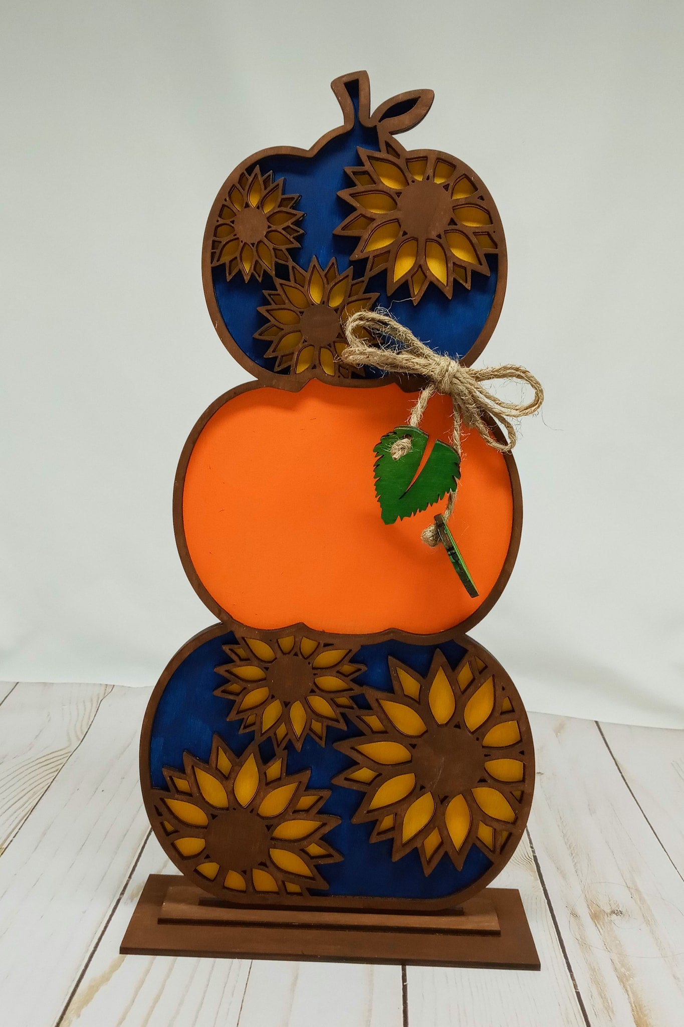Standing Stacked Pumpkins, 48" XL
