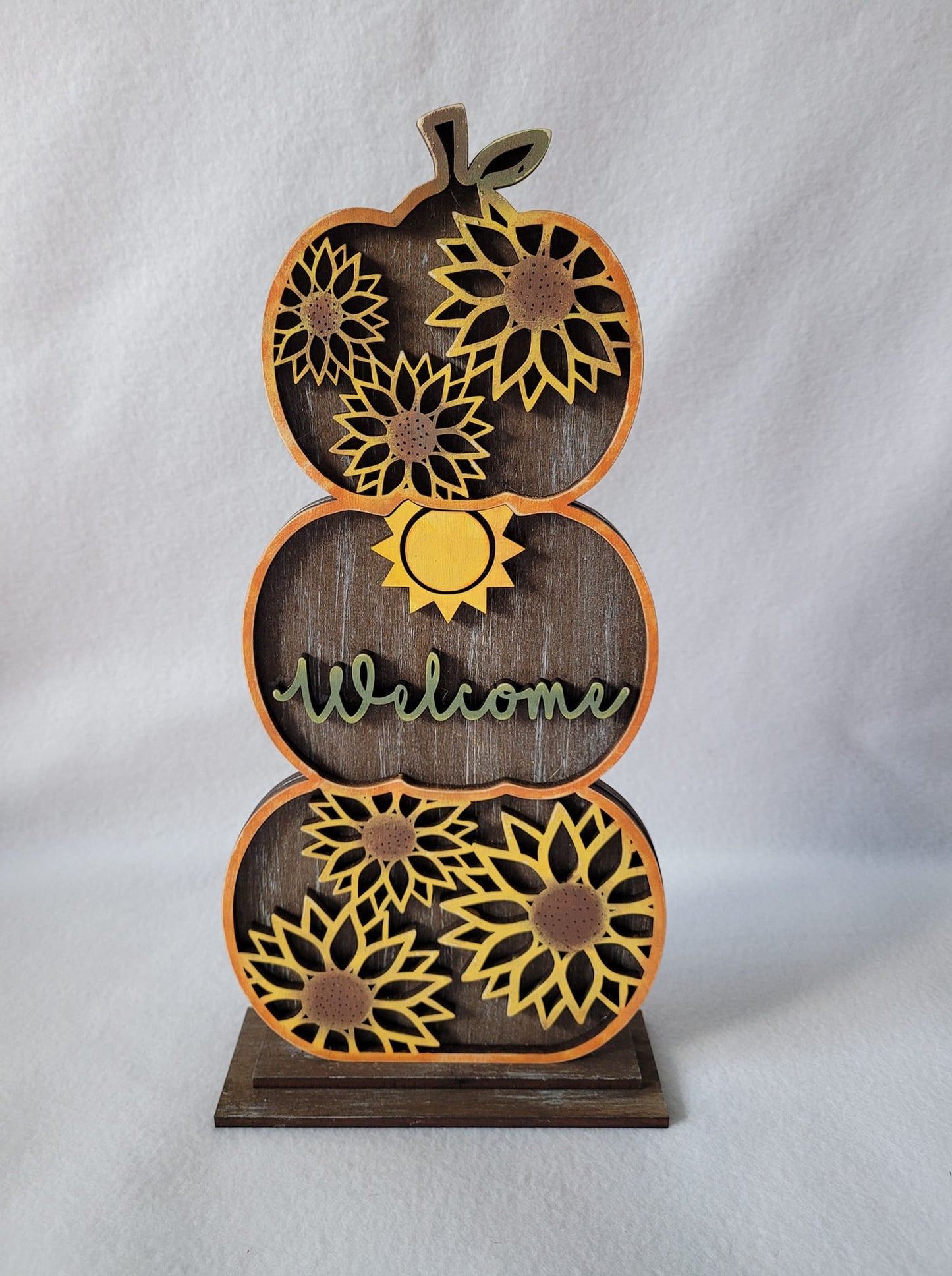 Standing Stacked Pumpkins, 48" XL