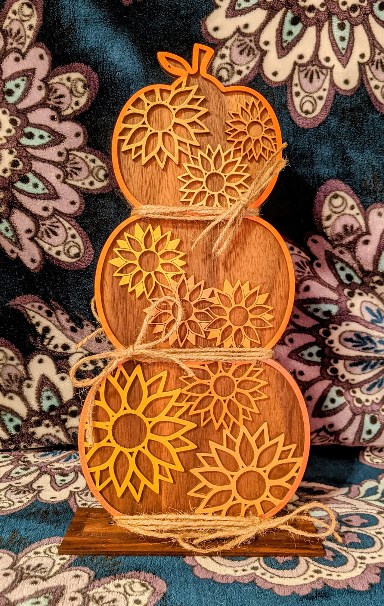 Standing Stacked Pumpkins, 48" XL