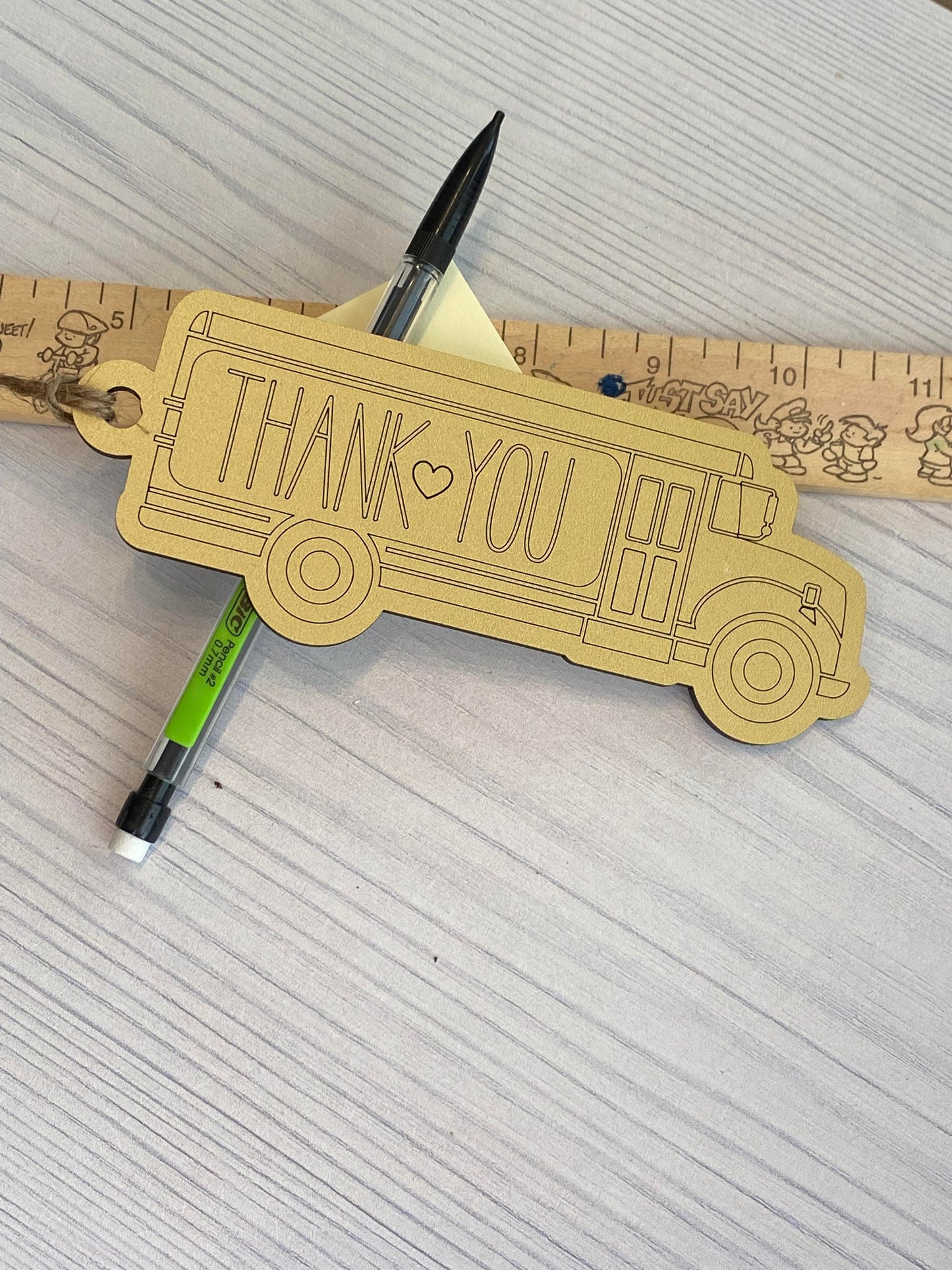 Thank You Teacher Bus Driver Postman Ornaments Gift Tags Set of 4 SVG Laser Ready File Holiday