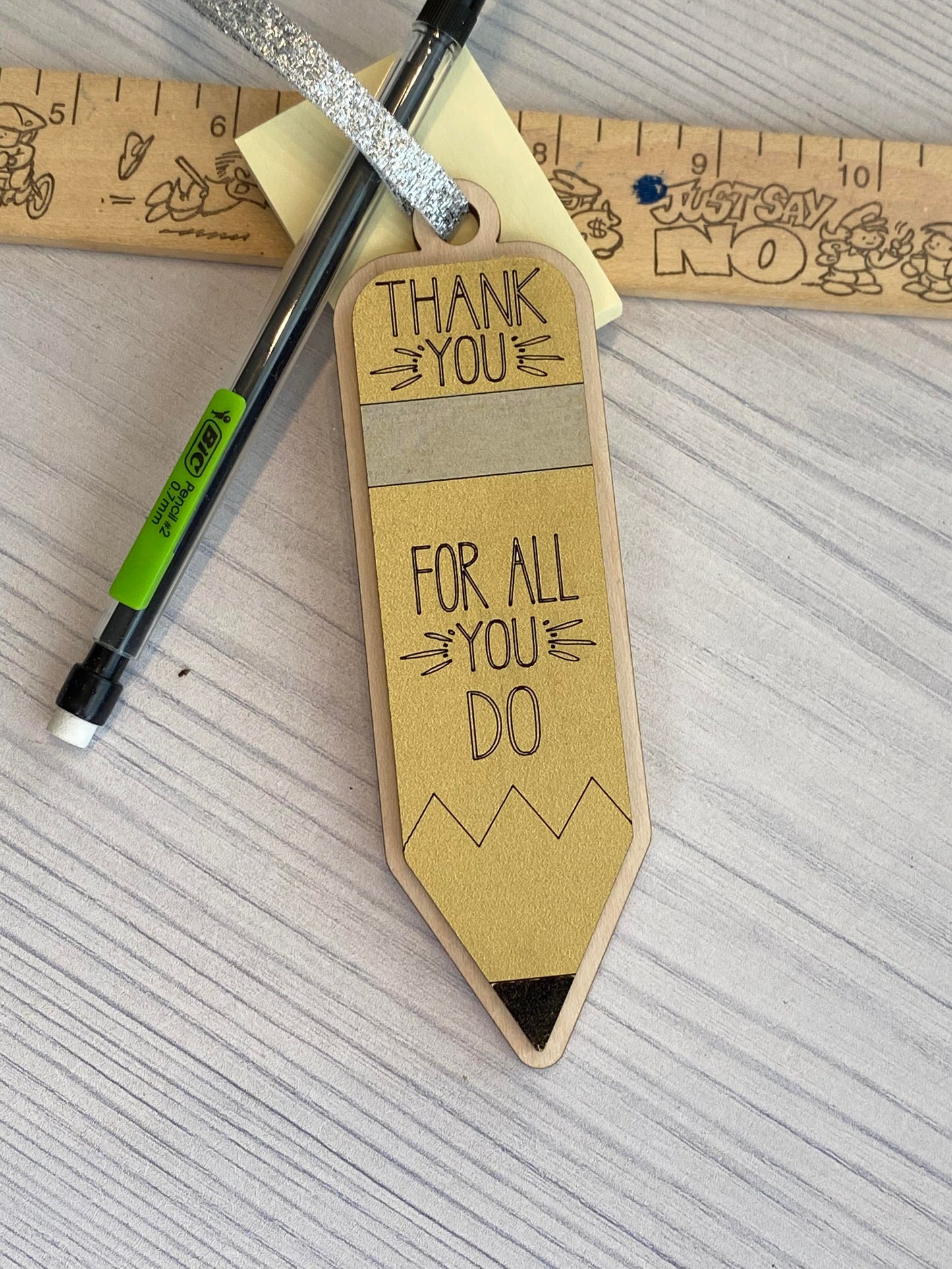 Thank You Teacher Bus Driver Postman Ornaments Gift Tags Set of 4 SVG Laser Ready File Holiday