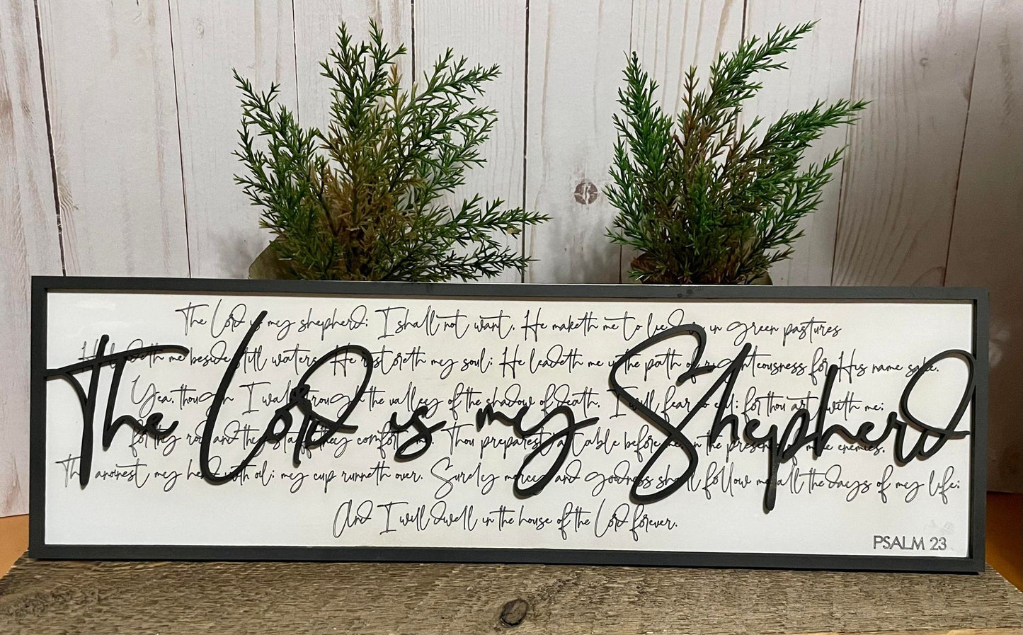 Layered Scripture: Psalm 23 The Lord is My Shepherd SVG Laser Ready File