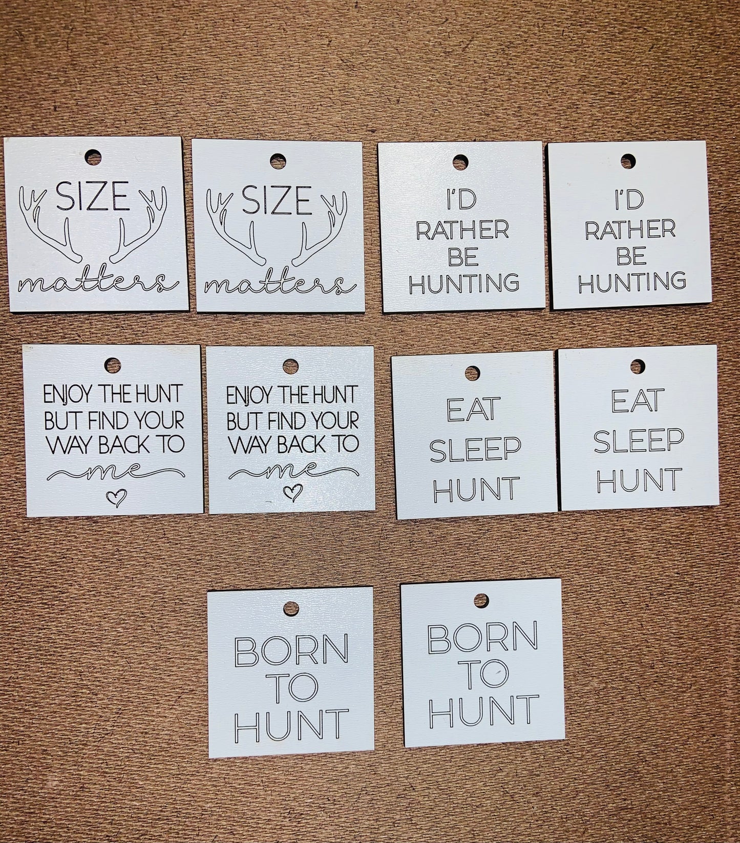 Layered Sign and Keychains: Hunting I Like Big Bucks SVG File Laser Ready Glowforge