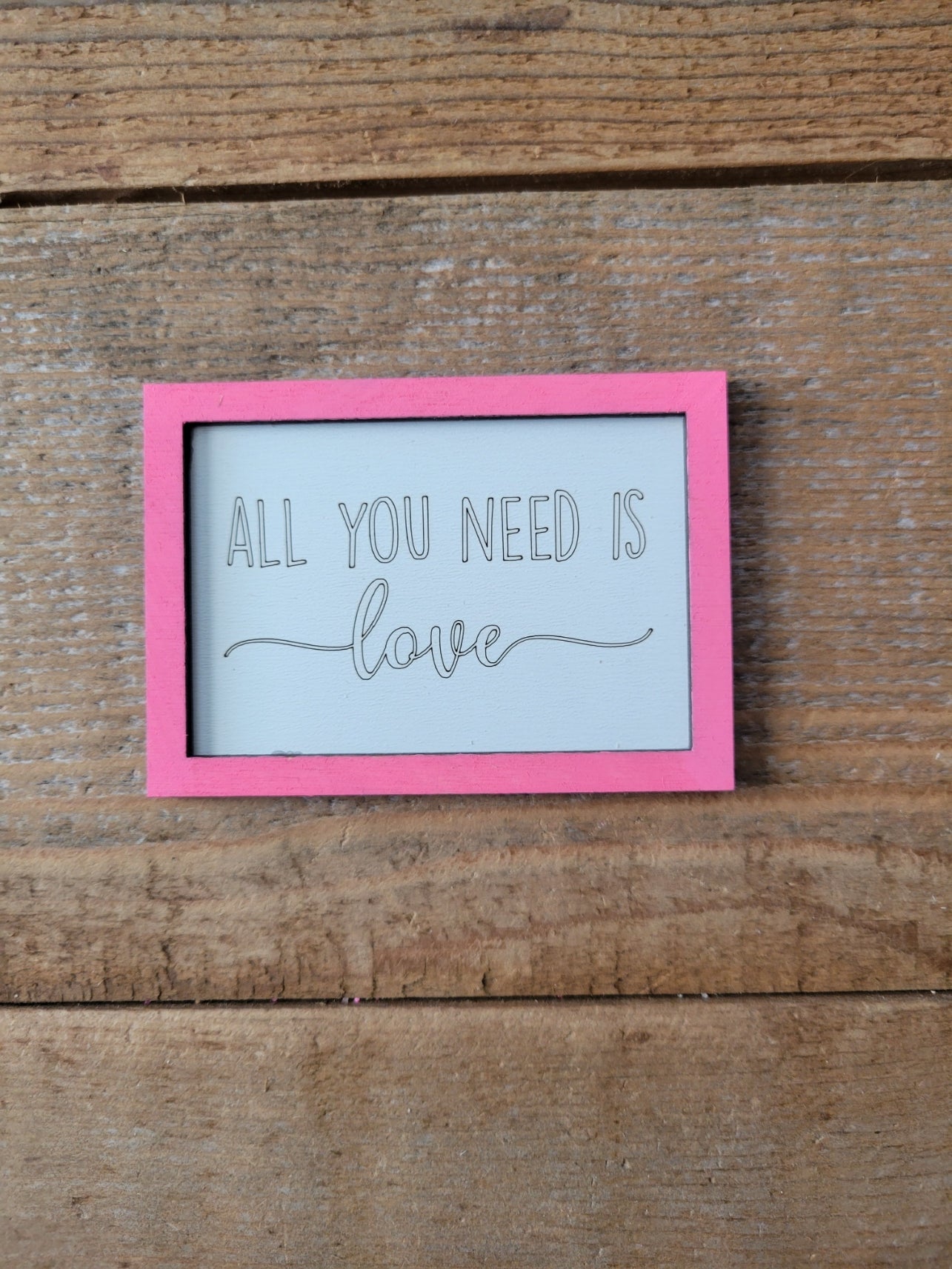 Valentine Rectangular Farmhouse Minis Set of 6 SVG Laser Ready File