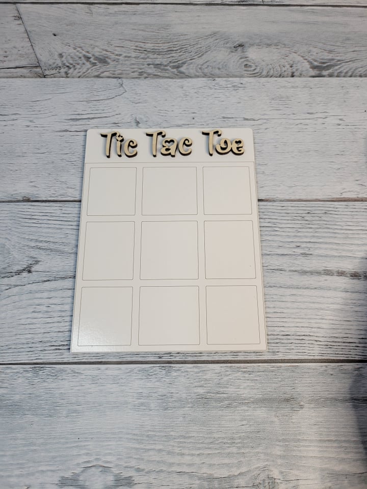 Valentine Tic Tac Toe Game DIY Kit for Kids SVG Laser Ready File