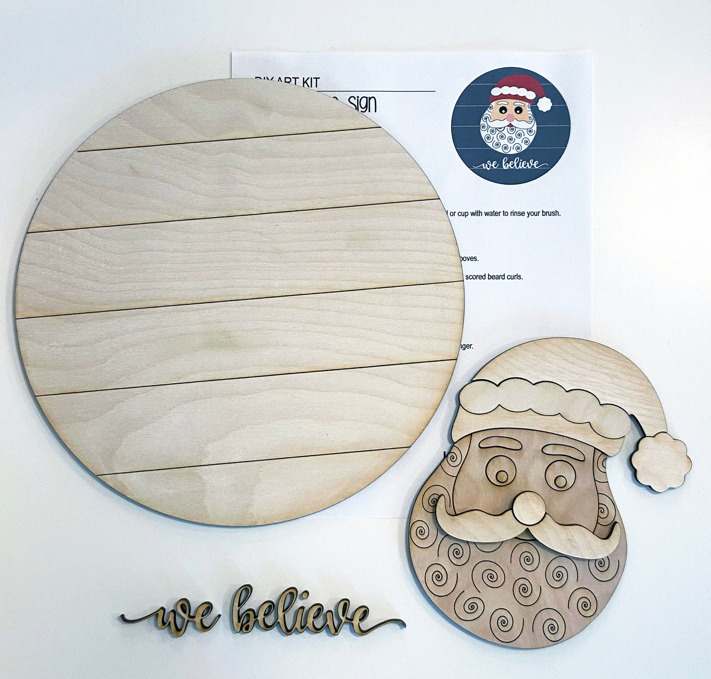 Santa BELIEVE DIY Take Home Kit