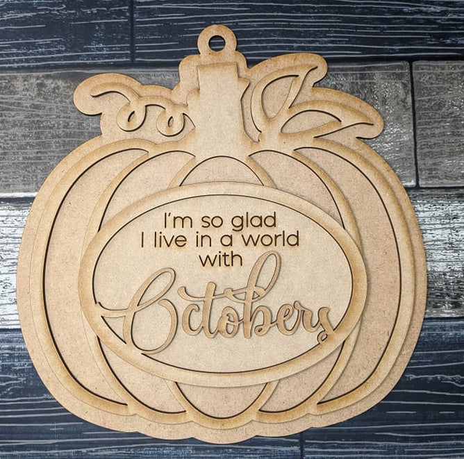 World of Octobers Door Hanger