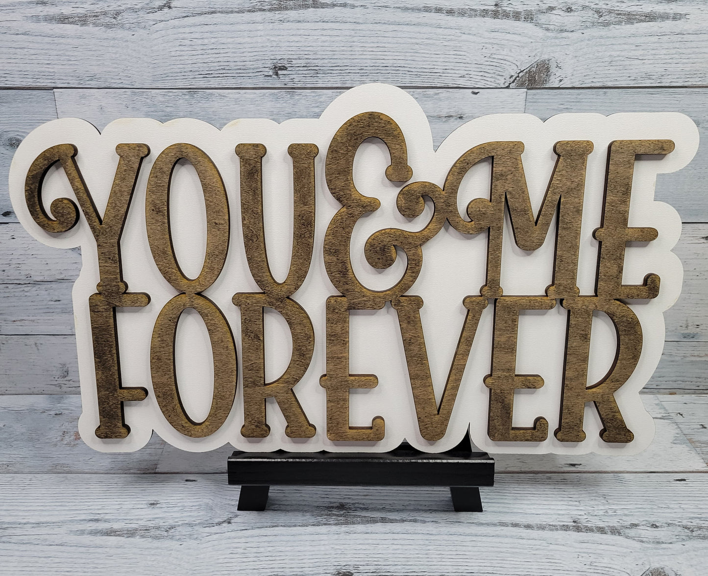 You & Me Forever Layered SVG Laser Ready File Glowforge
