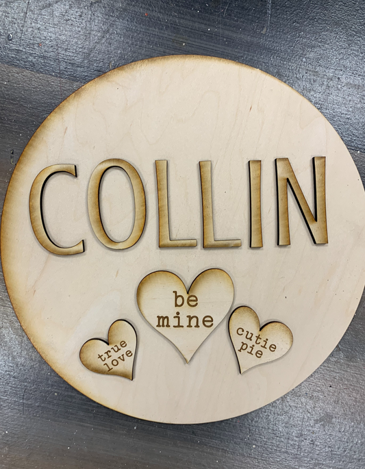 Personalized VALENTINE Round