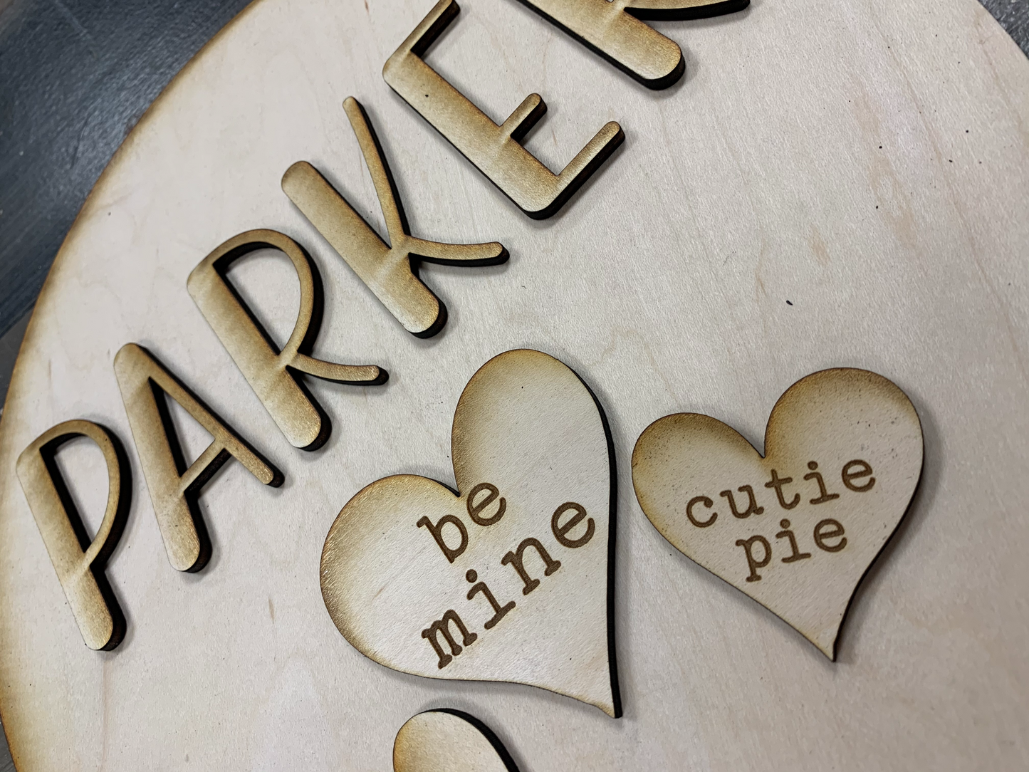 Personalized VALENTINE Round