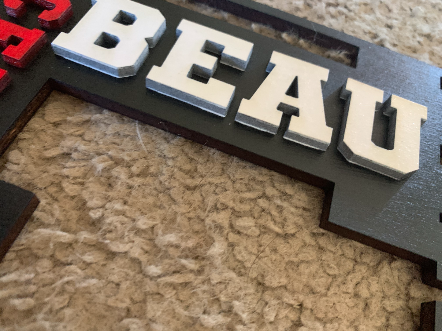 LOVE Football Custom Wood SIgn