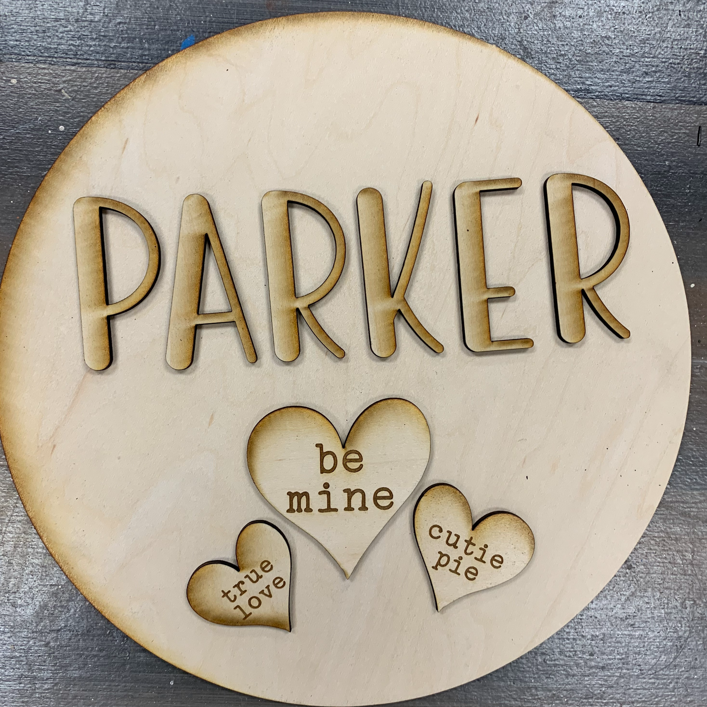 Personalized VALENTINE Round