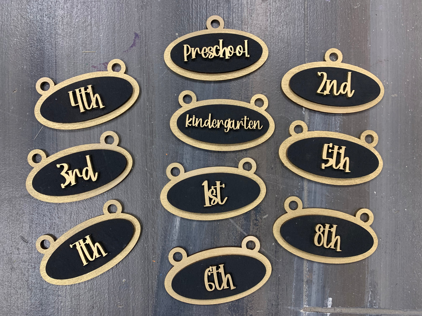 Hanging Grade Markers Decorations GLOWFORGE Laser Ready