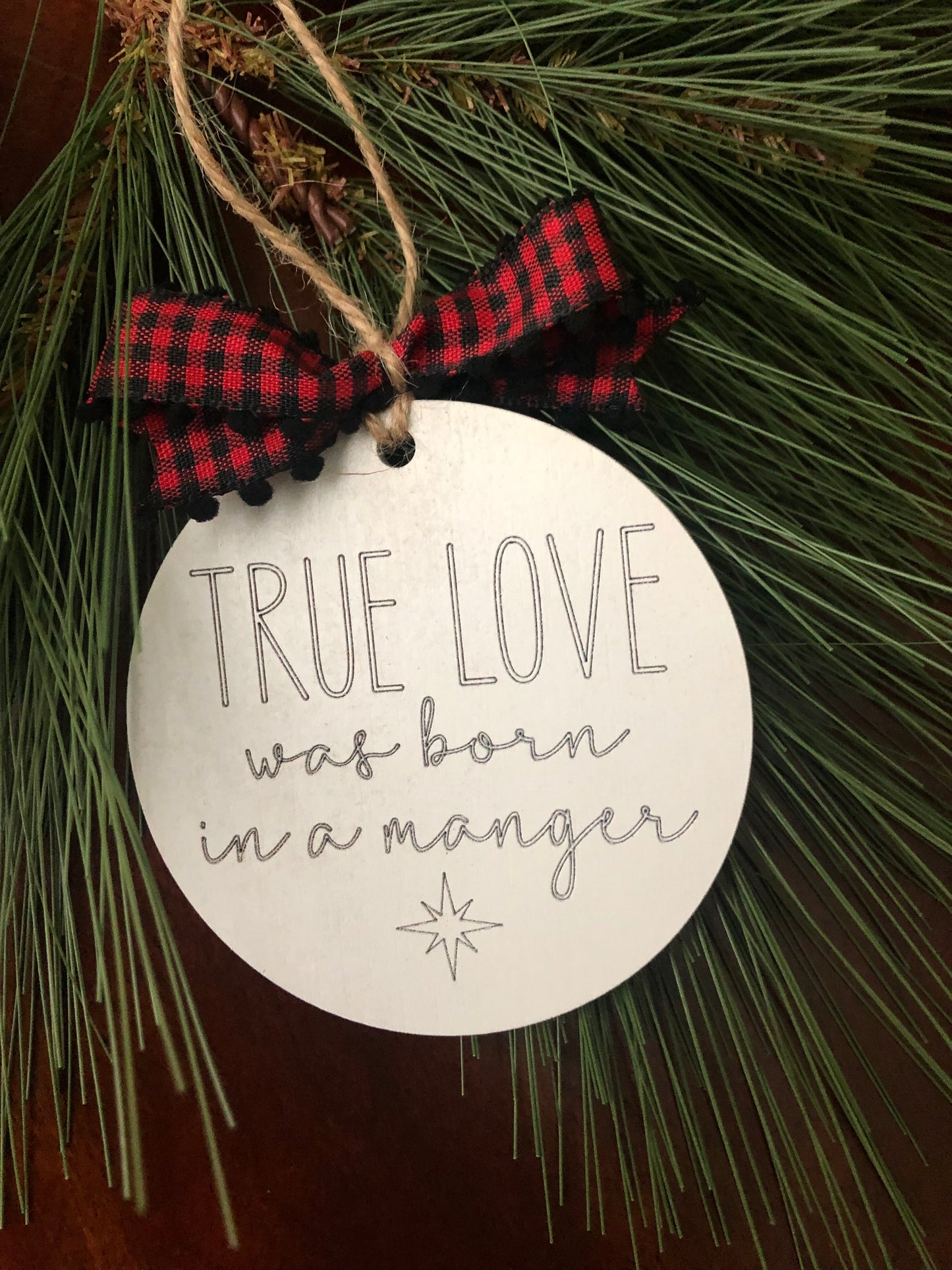 Set of 4 or 8 Christmas Ornaments Jesus Fun SVG Glowforge Ready Laser